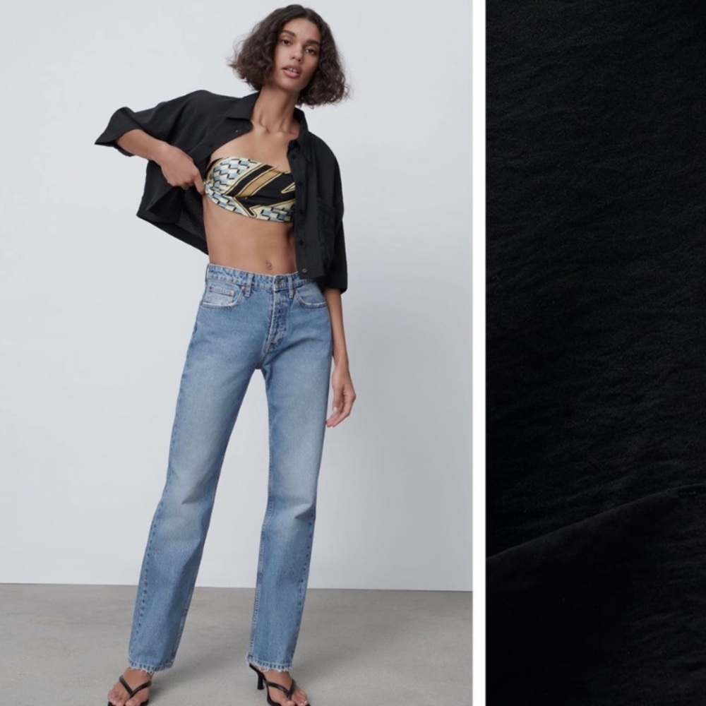Cropped Button Up - Picture 3 of 5